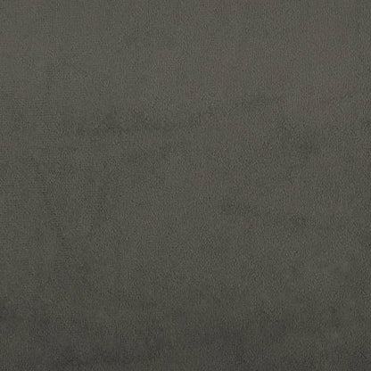 Dark Grey Velvet Box Spring Bed with Mattress Full Size Plywood Slatted Base