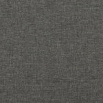 Dark Grey Double Box Spring Bed with Mattress Fabric Pocket Spring Support