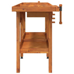 Solid Acacia Wood Workbench Drawers Vices | HomeAndLiving