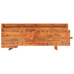 Solid Acacia Wood Workbench Drawers Vices | HomeAndLiving