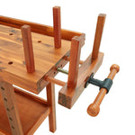 Solid Acacia Wood Workbench Drawers Vices | HomeAndLiving