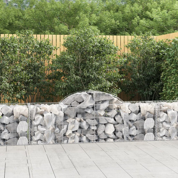  Elegant Archway Gabion Baskets: Set of 2 Galvanized Iron Garden Accents