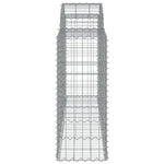 Elevate Your Landscape: Trio of Galvanized Iron Arched Gabion Baskets