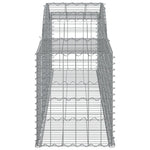 Galvanised Arched Gabion Baskets: A Duo of Elegance