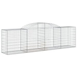 Elegance in Metal: Twin Arched Gabion Baskets