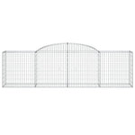 Elegance in Metal: Twin Arched Gabion Baskets