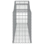 Elegance in Metal: Twin Arched Gabion Baskets