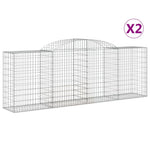 Galvanized Iron Archways: Pair of Structural Gabion Baskets