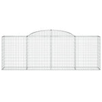 Galvanized Iron Archways: Pair of Structural Gabion Baskets