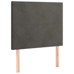 Dark Grey King Single Box Spring Bed with Velvet Mattress Pocket Spring Support