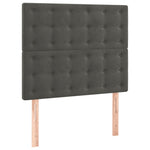 Dark Grey Velvet Box Spring Bed Pocket Spring Mattress King Single with Topper