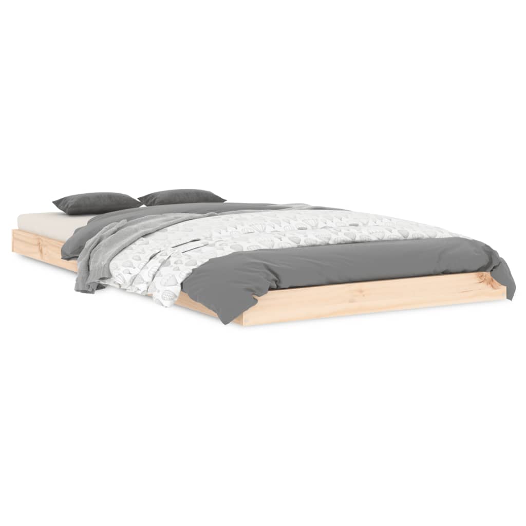 Single Pine Bed Frame Solid Wood 90x190cm | HomeAndLiving