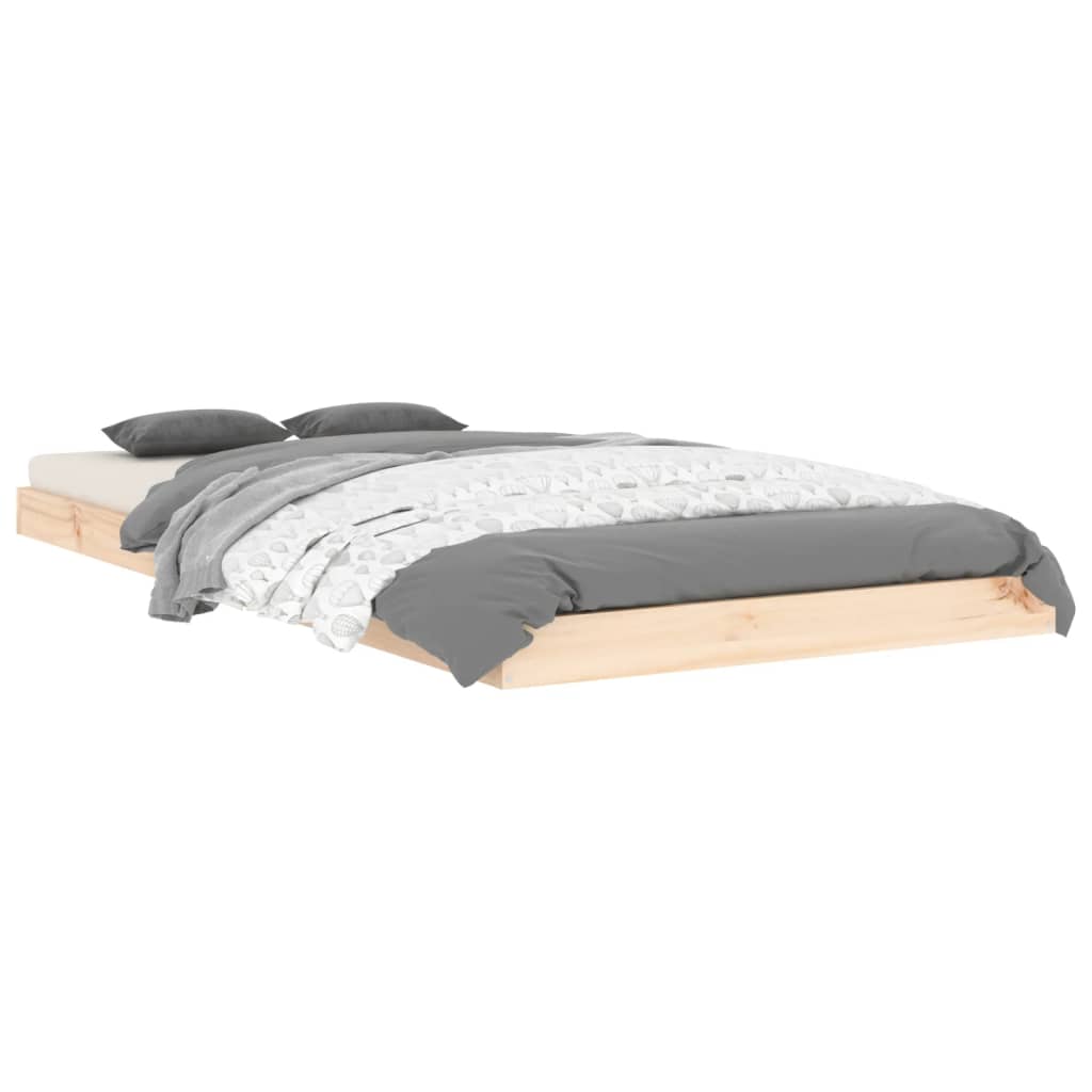 Single Pine Bed Frame Solid Wood 90x190cm | HomeAndLiving