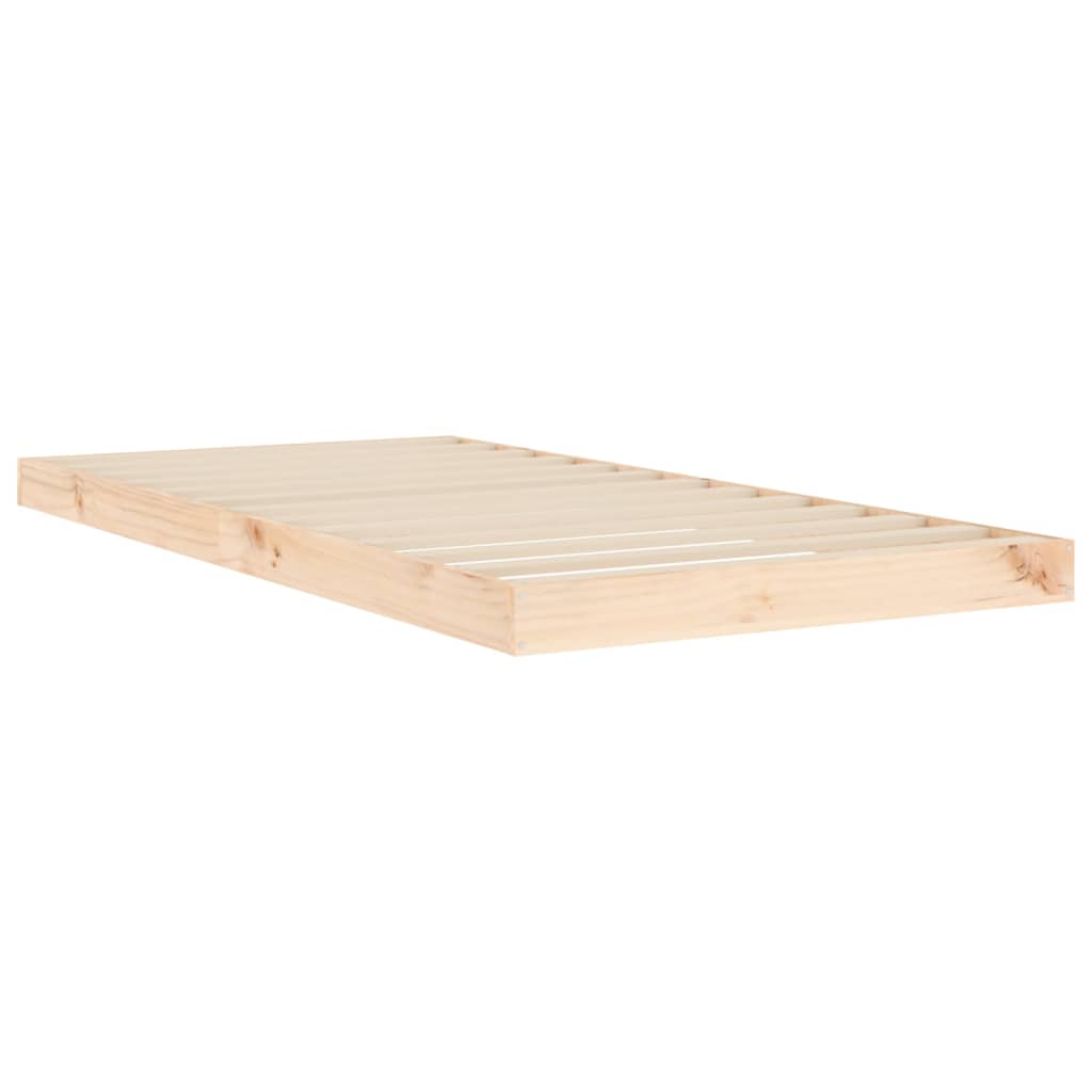Single Pine Bed Frame Solid Wood 90x190cm | HomeAndLiving