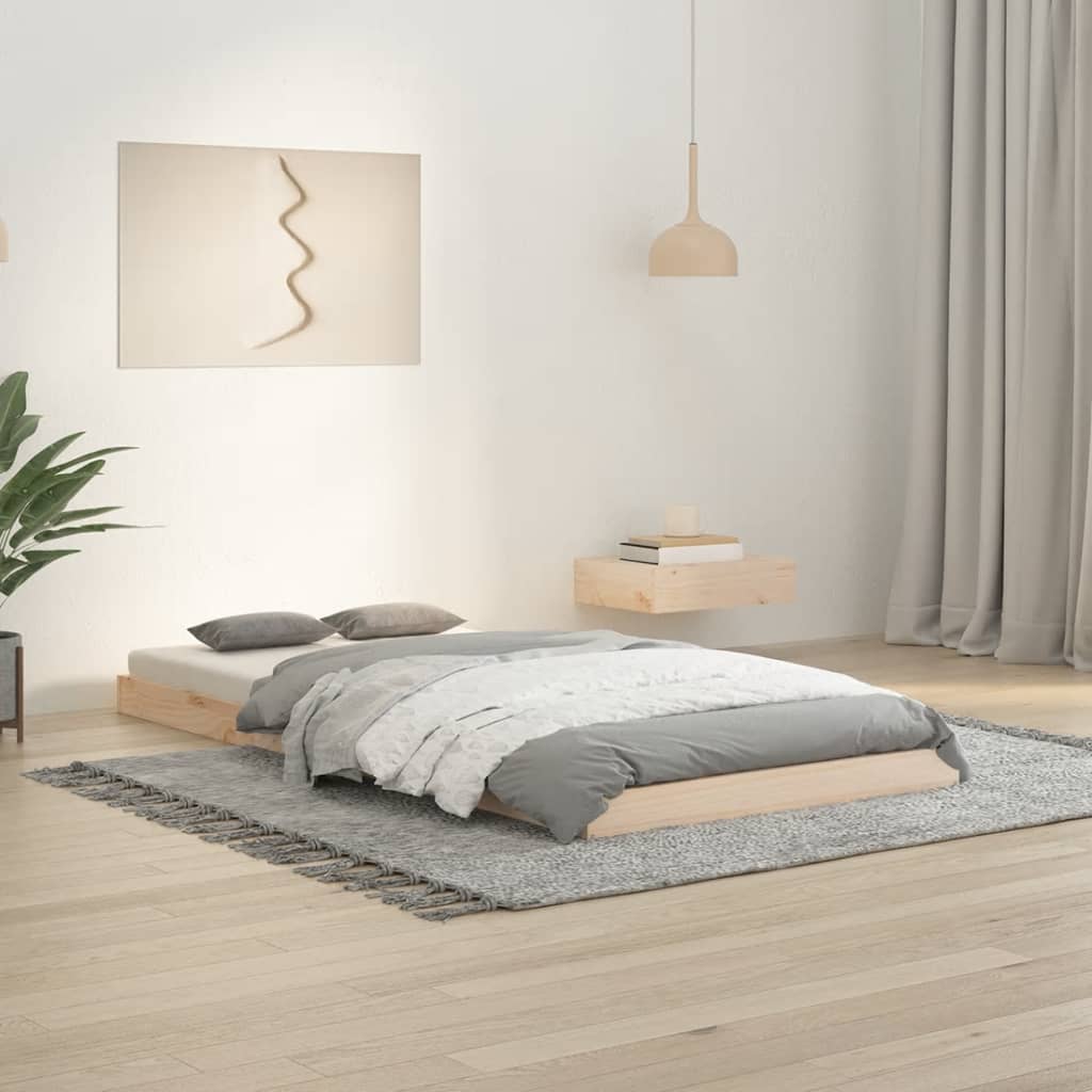 Single Pine Bed Frame Solid Wood 90x190cm | HomeAndLiving