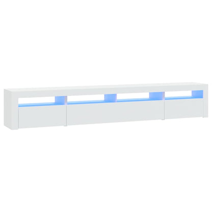 TV Cabinet LED Lights 240cm Entertainment Unit | HomeAndLiving