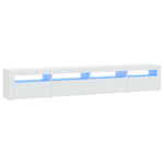 TV Cabinet LED Lights 240cm Entertainment Unit | HomeAndLiving
