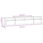 TV Cabinet LED Lights 240cm Entertainment Unit | HomeAndLiving