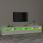 TV Cabinet LED Lights 240cm Entertainment Unit | HomeAndLiving