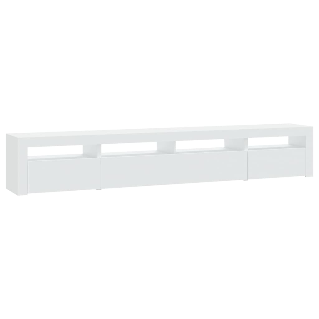 TV Cabinet LED Lights 240cm Entertainment Unit | HomeAndLiving