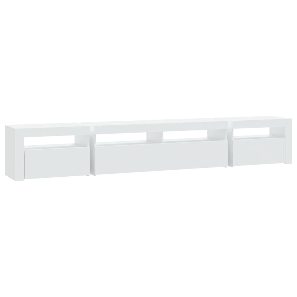 TV Cabinet LED Lights 240cm Entertainment Unit | HomeAndLiving