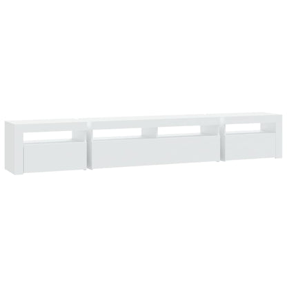 TV Cabinet LED Lights 240cm Entertainment Unit | HomeAndLiving