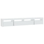 TV Cabinet LED Lights 240cm Entertainment Unit | HomeAndLiving