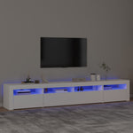 TV Cabinet LED Lights 240cm Entertainment Unit | HomeAndLiving