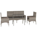 Durable 4 Piece Garden Lounge Set Home Decor Accent Urban Style