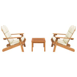 3-Piece Adirondack Garden Lounge in Solid Acacia