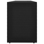 Outdoor Rattan Storage Cabinet 198cm Black | HomeAndLiving