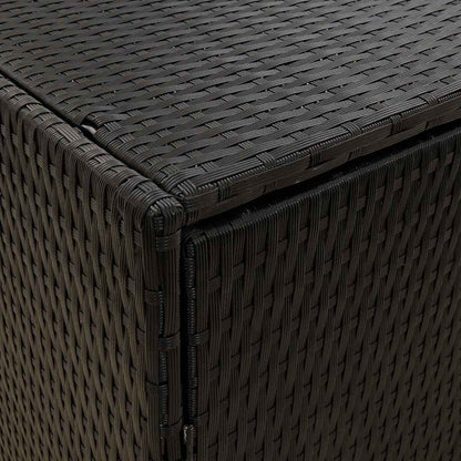 Outdoor Rattan Storage Cabinet 198cm Black | HomeAndLiving
