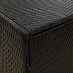 Outdoor Rattan Storage Cabinet 198cm Black | HomeAndLiving