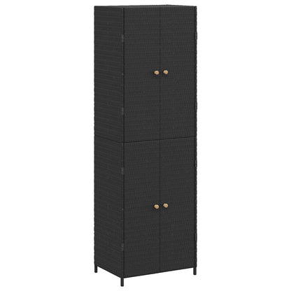 Garden Storage Cabinet Poly Rattan 180cm | HomeAndLiving