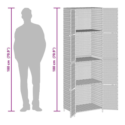 Garden Storage Cabinet Poly Rattan 180cm | HomeAndLiving
