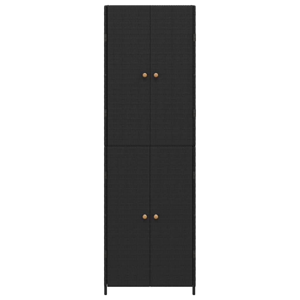 Garden Storage Cabinet Poly Rattan 180cm | HomeAndLiving