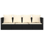 Minimalist Outdoor Lounge Bed with Cushions Patio Setup Home Comfort