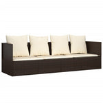 Space Saving Outdoor Lounge Bed with Cushions Daily Living Essential Essentials