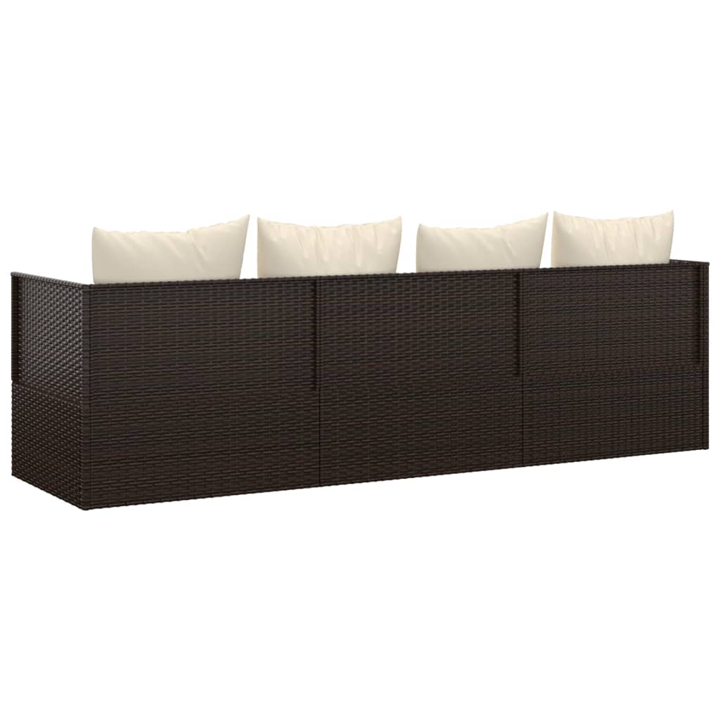 Space Saving Outdoor Lounge Bed with Cushions Daily Living Essential Essentials 