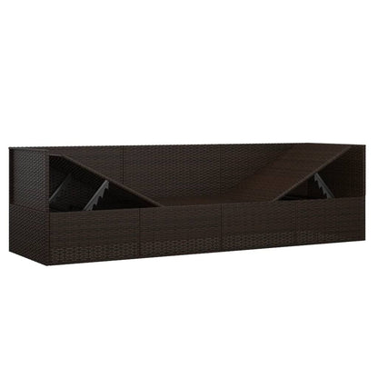 Space Saving Outdoor Lounge Bed with Cushions Daily Living Essential Essentials 