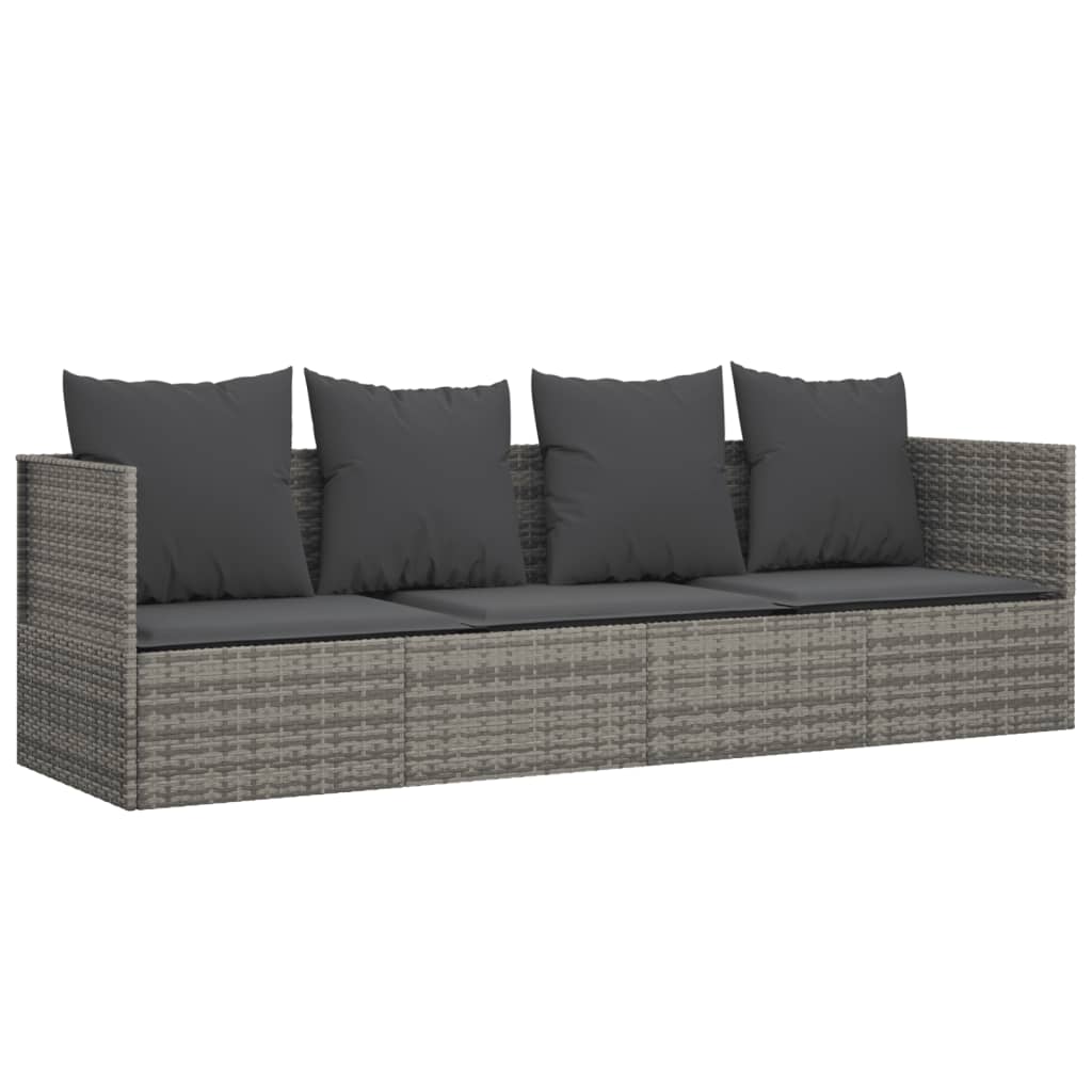 Minimalist Outdoor Lounge Bed with Cushions Relaxing Seating Essentials 