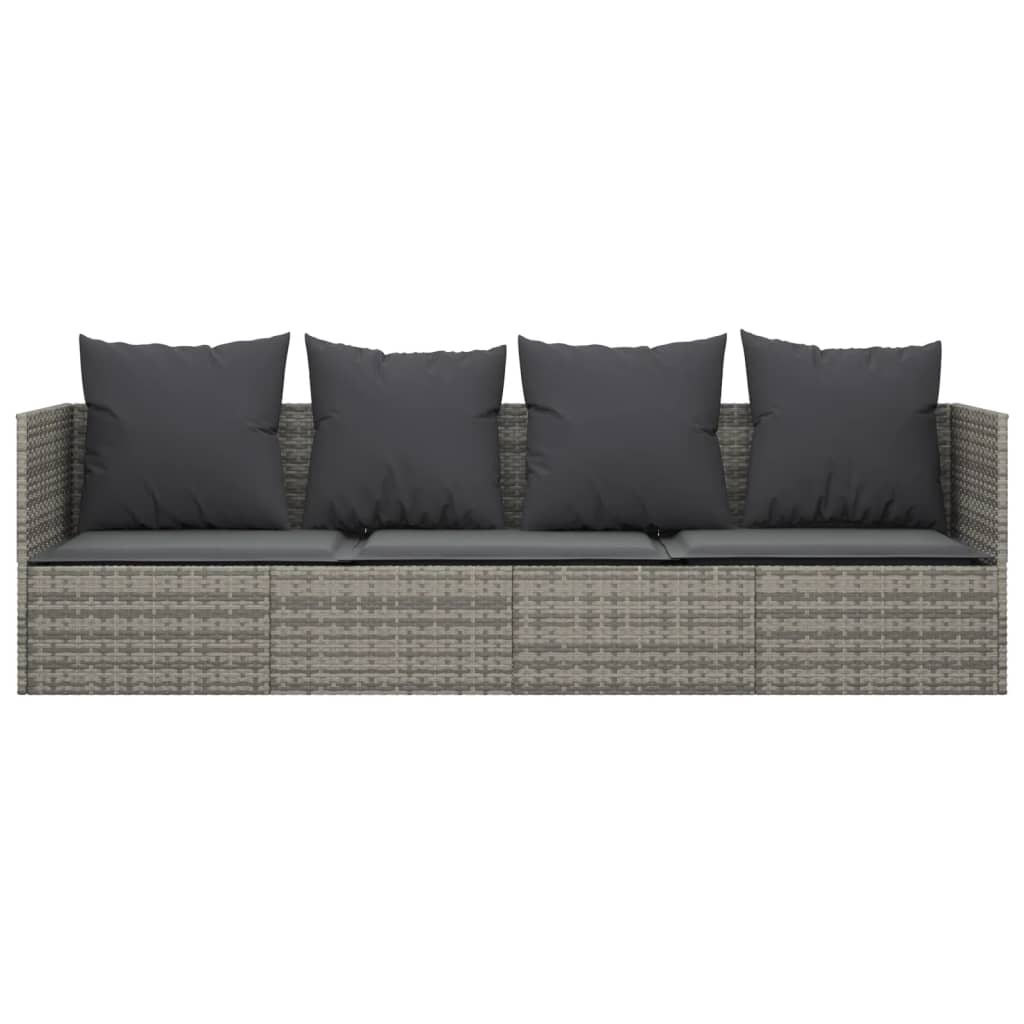 Minimalist Outdoor Lounge Bed with Cushions Relaxing Seating Essentials 