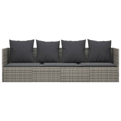 Minimalist Outdoor Lounge Bed with Cushions Relaxing Seating Essentials 