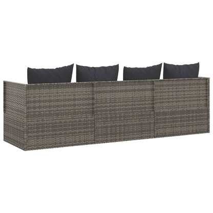 Minimalist Outdoor Lounge Bed with Cushions Relaxing Seating Essentials 