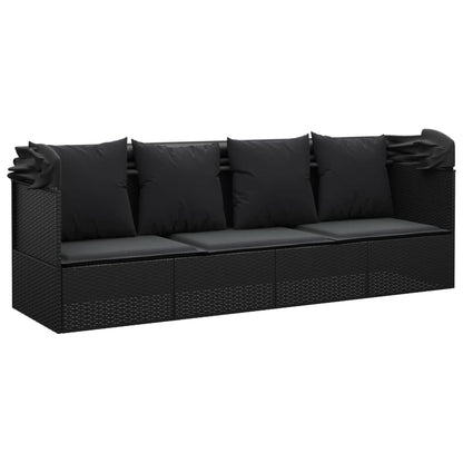 Contemporary Outdoor Lounge Bed with Roof Patio Setup Outdoor Living 