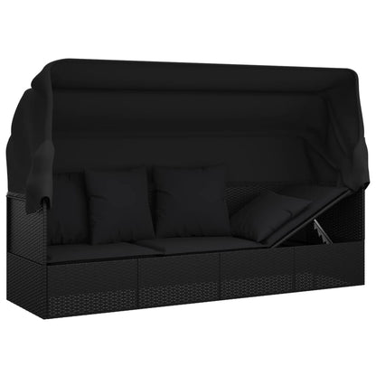 Contemporary Outdoor Lounge Bed with Roof Patio Setup Outdoor Living 