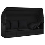Contemporary Outdoor Lounge Bed with Roof Patio Setup Outdoor Living