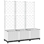 Garden Planter Trellis White 120x40x136cm | HomeAndLiving