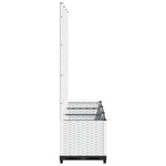 Garden Planter Trellis White 120x40x136cm | HomeAndLiving