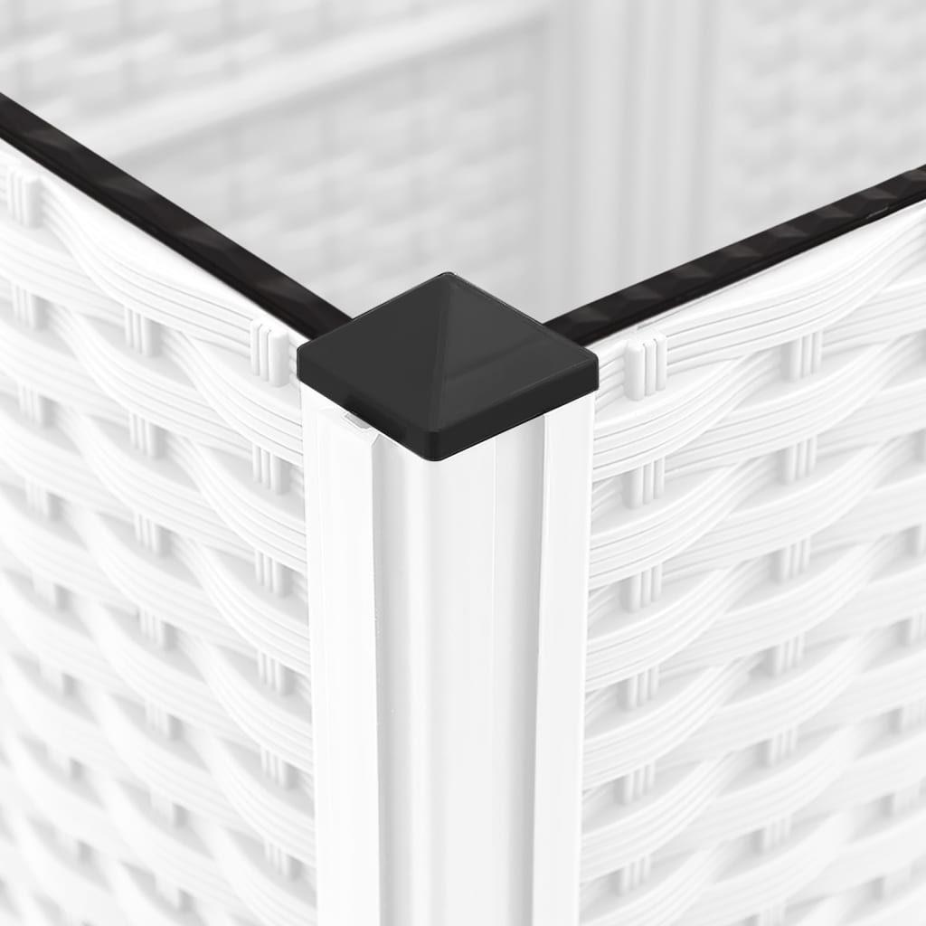 Garden Planter Trellis White 120x40x136cm | HomeAndLiving